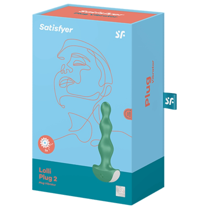 SATISFYER - VIBRATORE LOLLI PLUG 2 VERDE