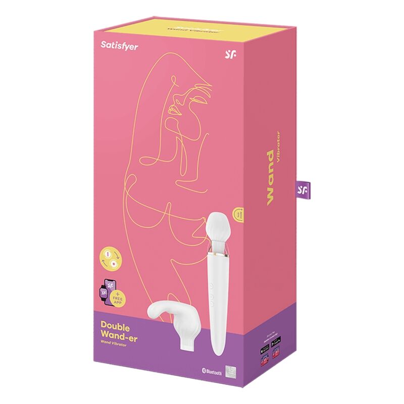 SATISFYER - APP DOUBLE WANDER BIANCO