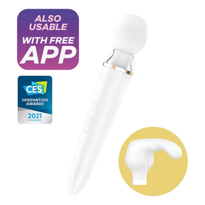 SATISFYER - APP DOUBLE WANDER BIANCO