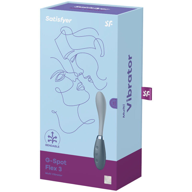 SATISFYER - MULTI VIBRATORE G-SPOT FLEX 3 GRIGIO