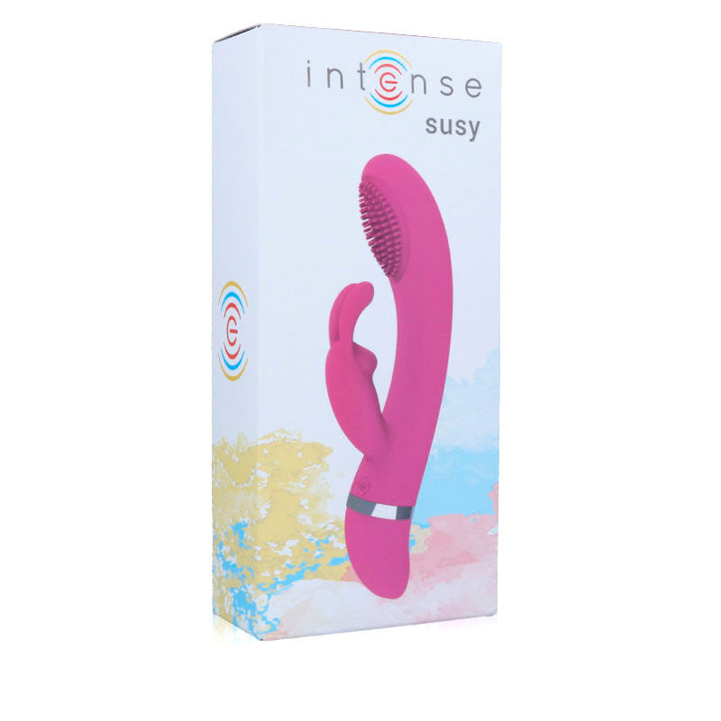 INTENSE - VIBRATORE OSCILLANTE SUSY IN SILICONE ROSA CONIGLIO