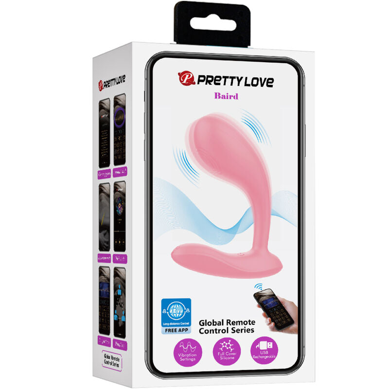 PRETTY LOVE - BAIRD G-SPOT 12 VIBRAZIONI RICARICABILE APP ROSA