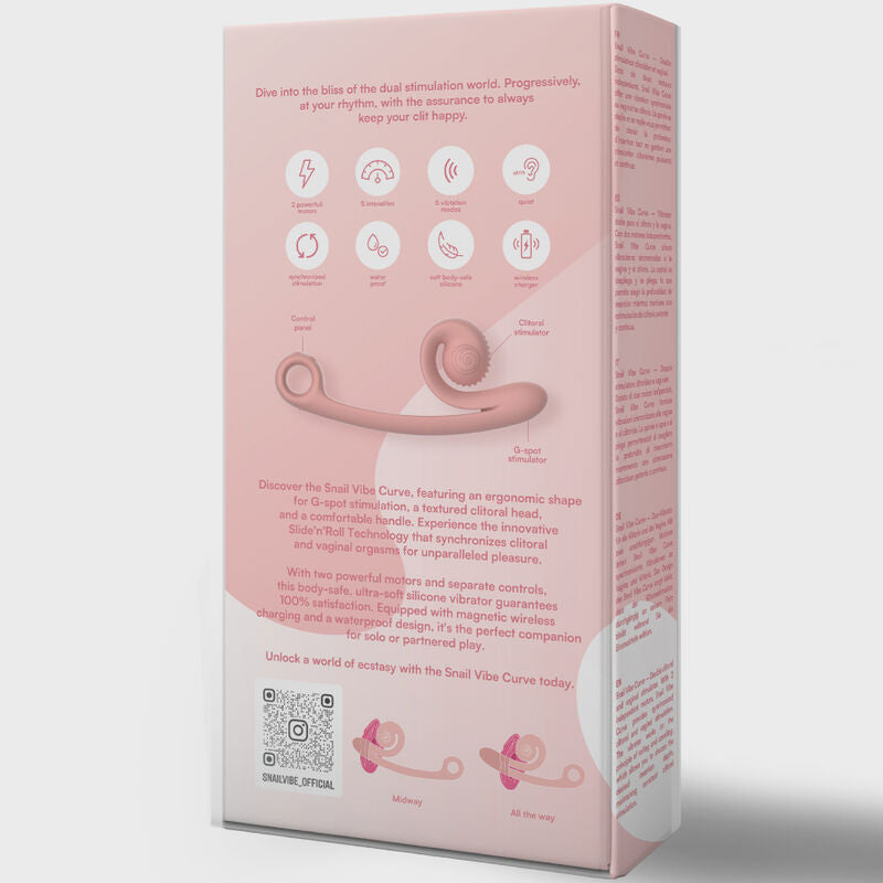 SNAIL VIBE - VIBRATORE CURVA ROSA