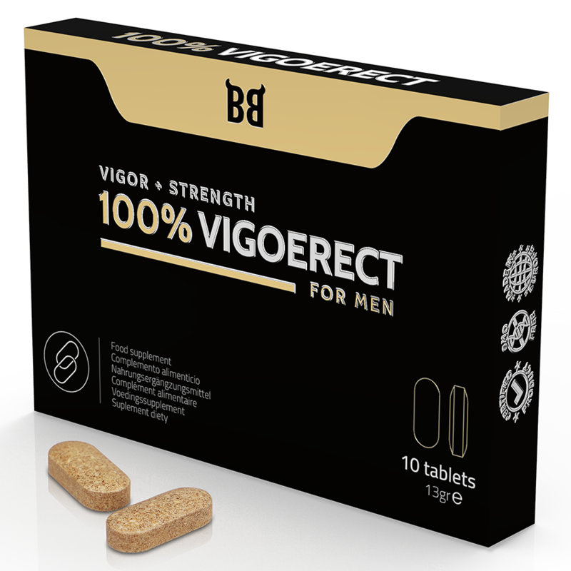 BLACK BULL - 100% VIGOERECT VIGORE + FORZA PER UOMINI 10 COMPRESSE