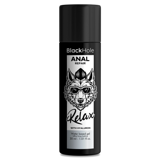 BLACK HOLE - RIPARAZIONE ANALE RELAX A BASE ACQUA CON IALURONE 30 ML