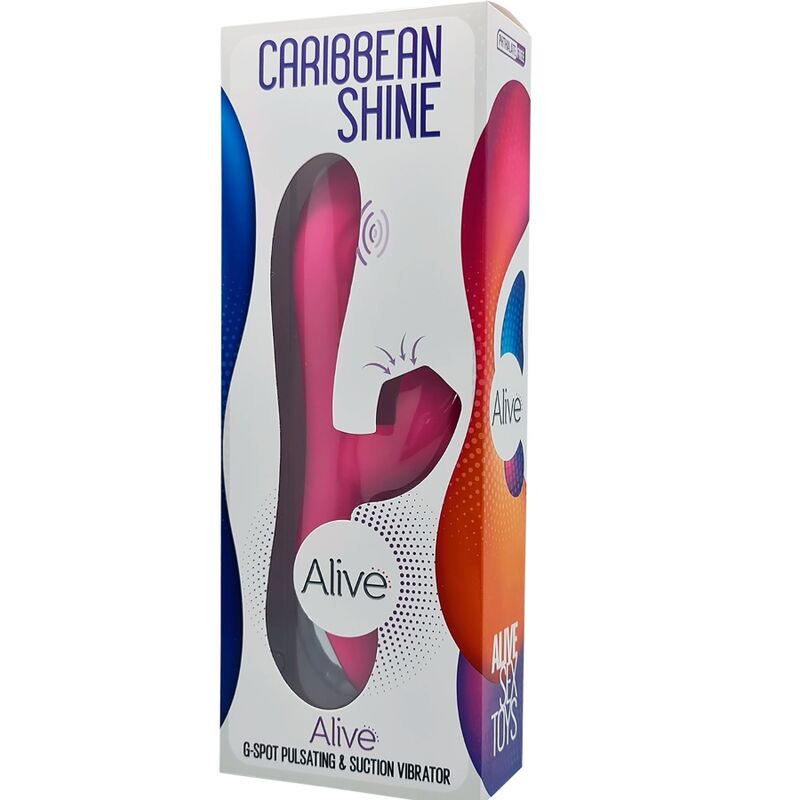 ALIVE - VIBRATORE SHINE CARIBBEAN E SUCKER FUCSIA