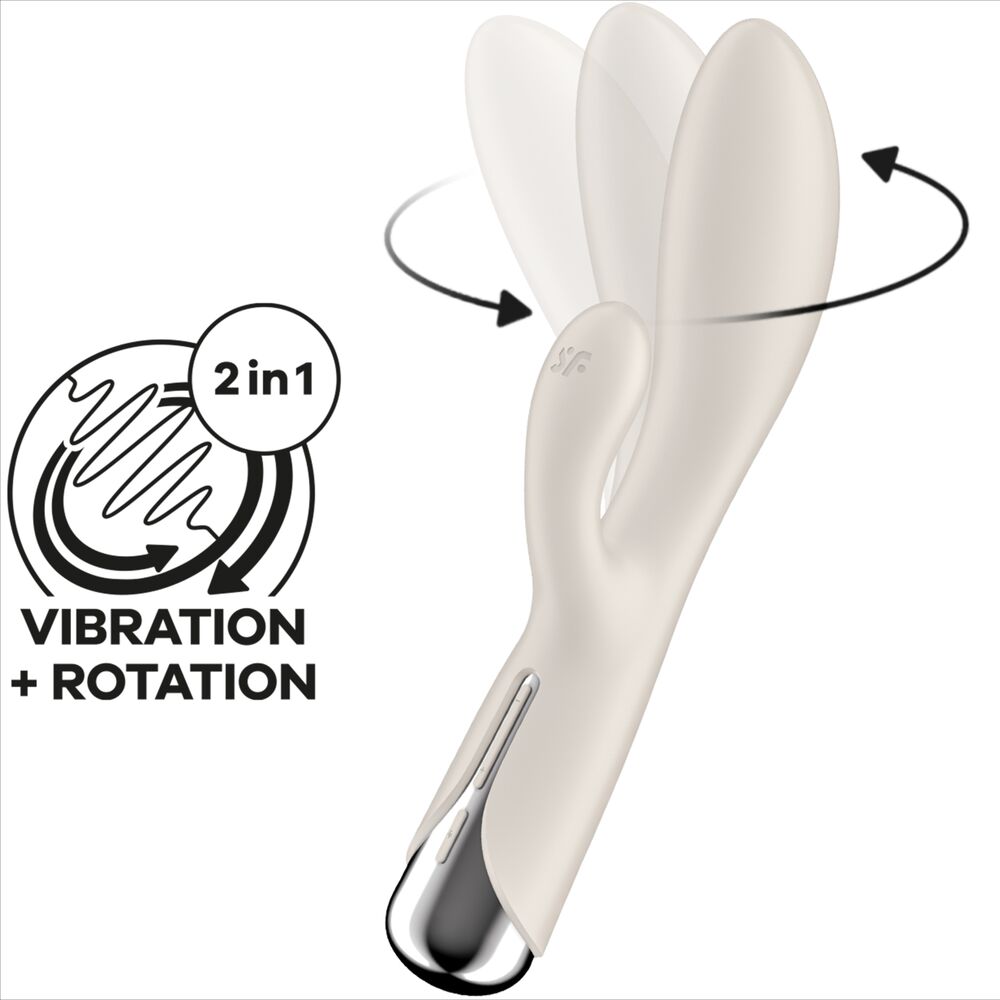 SATISFYER - SPINNING RABBIT 1 CLITORIDE E STIMOLAZIONE DEL PUNTO G ROSSO