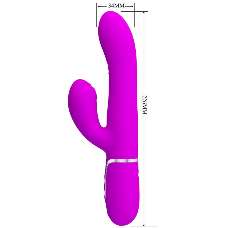 PRETTY LOVE - VIBRATORE MULTIFUNZIONE G-SPOT FUCSIA