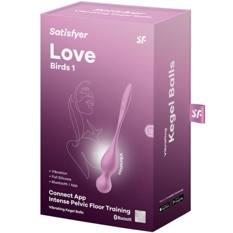 SATISFYER - LOVE BIRDS PALLE VIBRANTI KEGEL ROSA