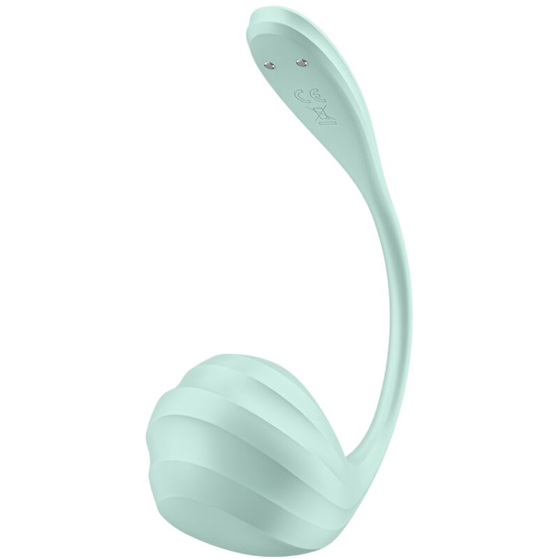 SATISFYER - STIMOLATORE PUNTO G PETALE LISCIO VERDE ACQUA APP GRATUITA