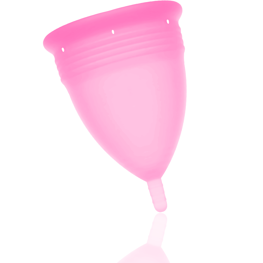 STERCUP - COPPA MESTRUALE IN SILICONE FDA ROSA - TAGLIA S