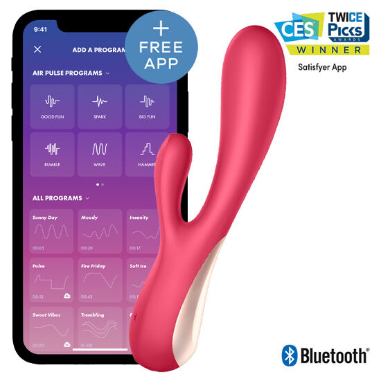 SATISFYER - MONO FLEX ROSSO CON APP