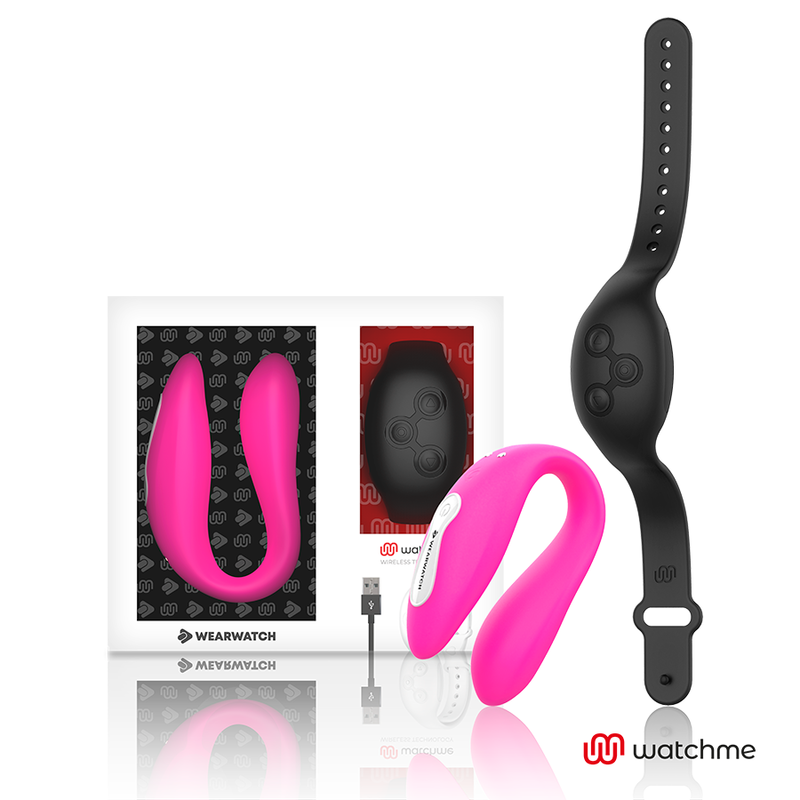 WEARWATCH - VIBRATORE WATCHME DOPPIA TECNOLOGIA FUCSIA/AZABACHE